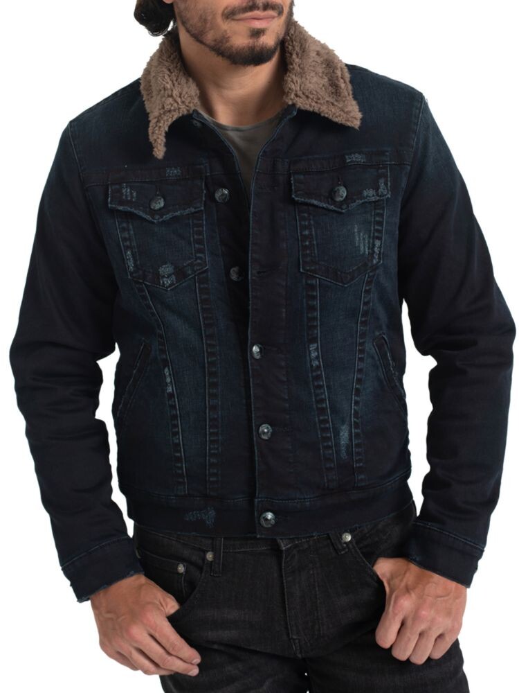 

Куртка из искусственной овчины и джинсовой ткани Stitch'S Jeans, цвет Brown Sherpa