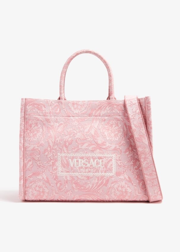

Сумка-тоут Versace Barocco Athena, розовый