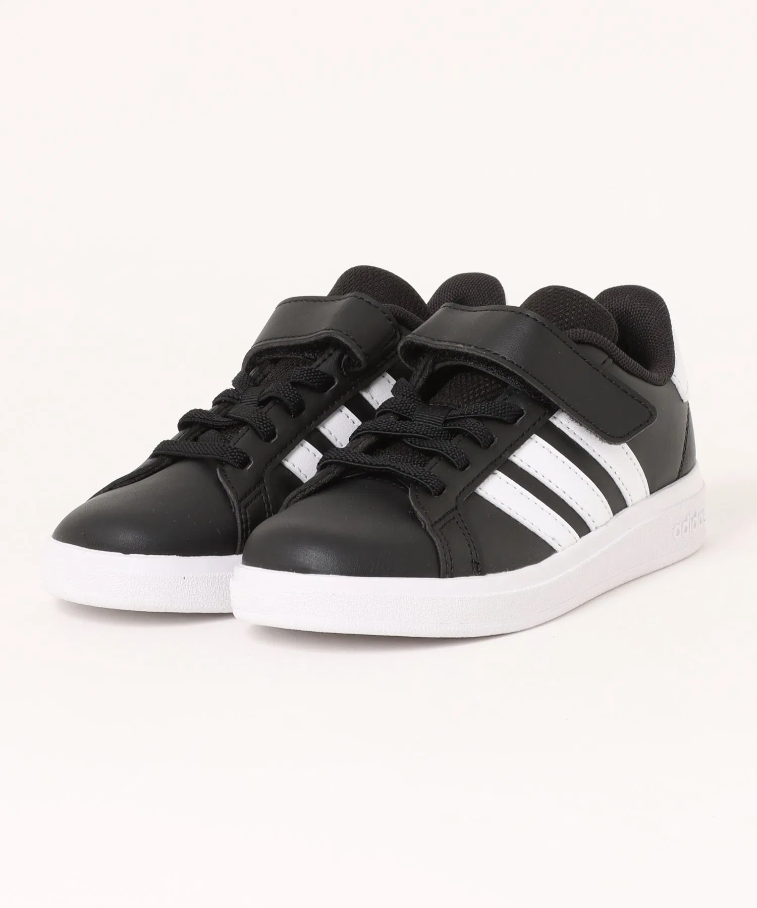 Детские кроссовки adidas GRAND COURT 2.0 EL C чёрно-белые