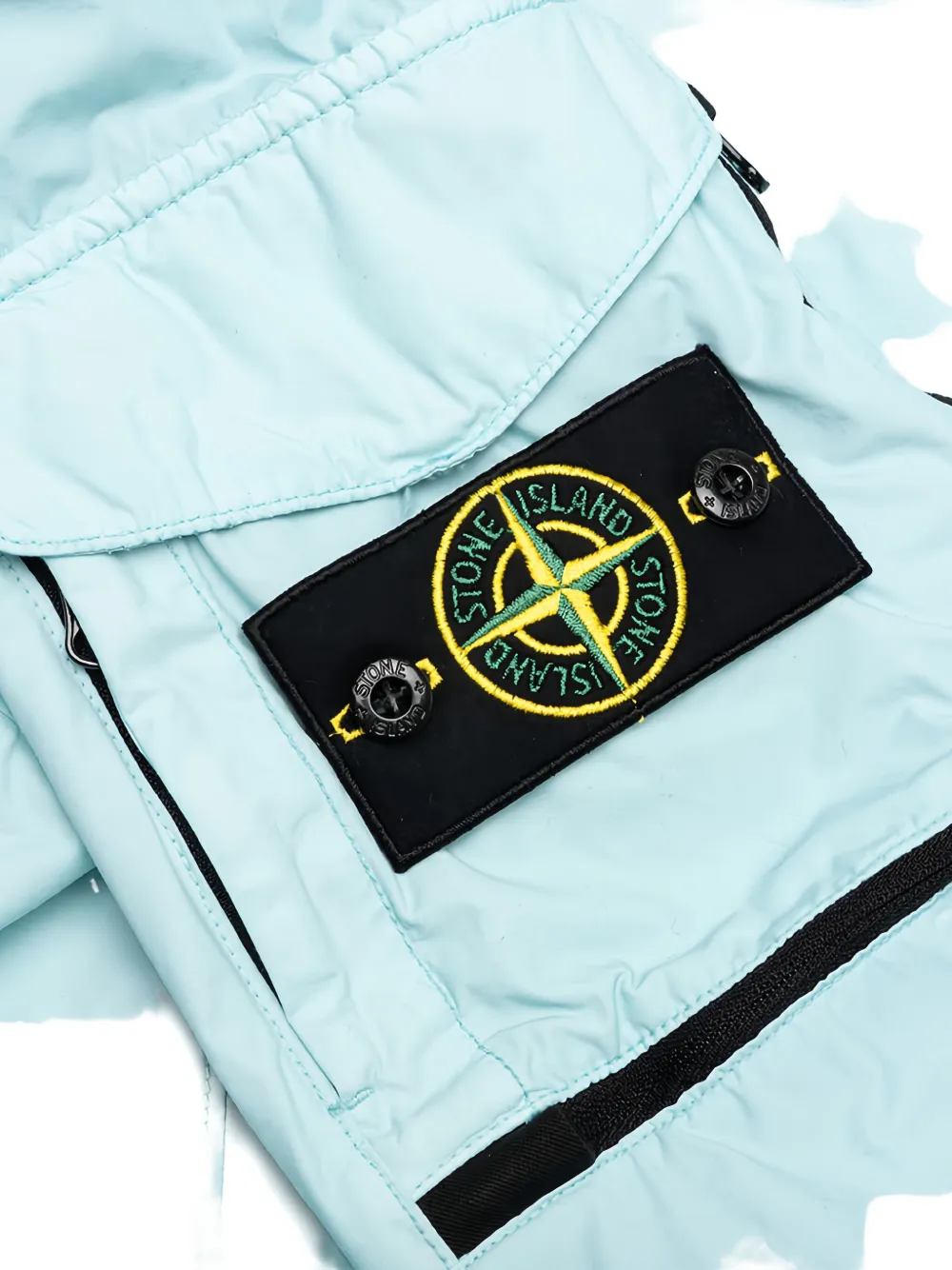 Куртка с капюшоном и значком компаса Stone Island, черный — фото 4
