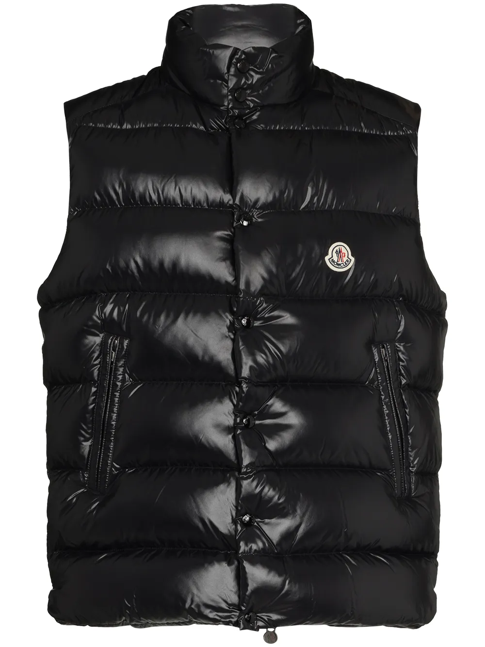 

Дутый жилет Tibb с нашивкой-логотипом MONCLER, черный