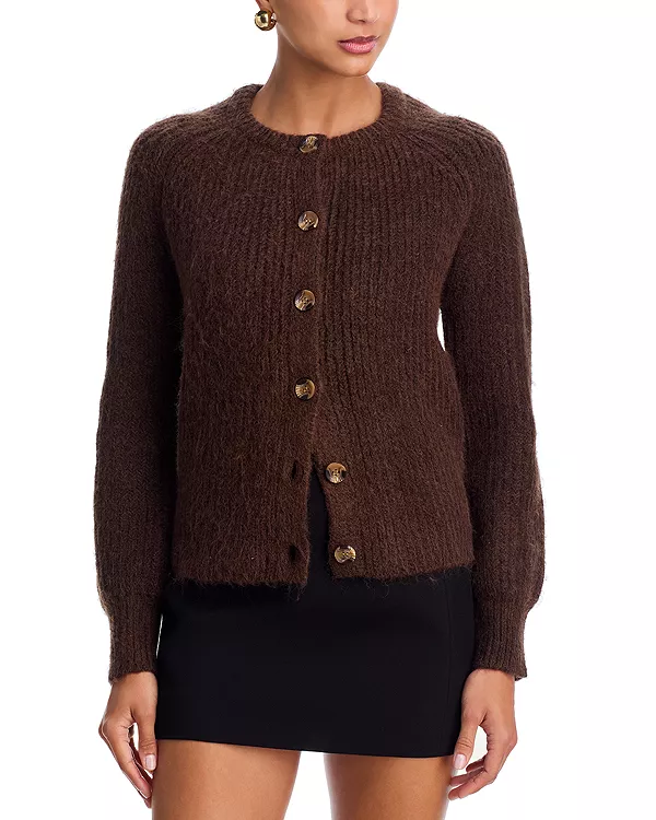 

Кардиган Usha с рукавами реглан, объемный, эксклюзивный. Aqua, коричневый