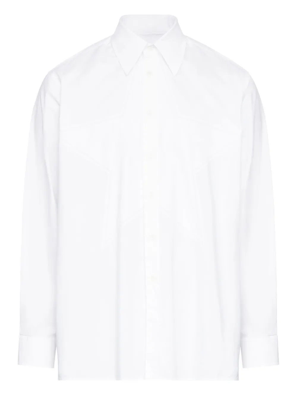 

Рубашка на пуговицах MM6 Maison Margiela, белый