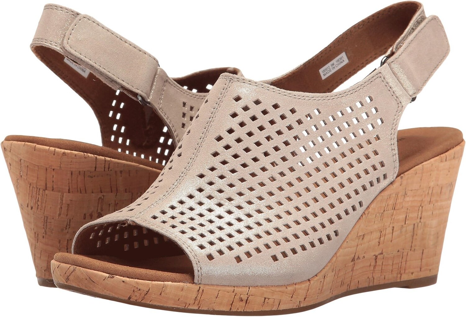 Босоножки Briah Perf Sling Rockport, цвет Metallic Khaki