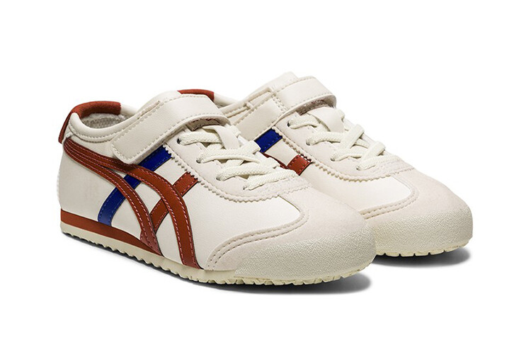 MEXICO 66 Kids Lifestyle Shoes PS Low-top Белый/коричневый/синий Onitsuka Tiger — фото 2