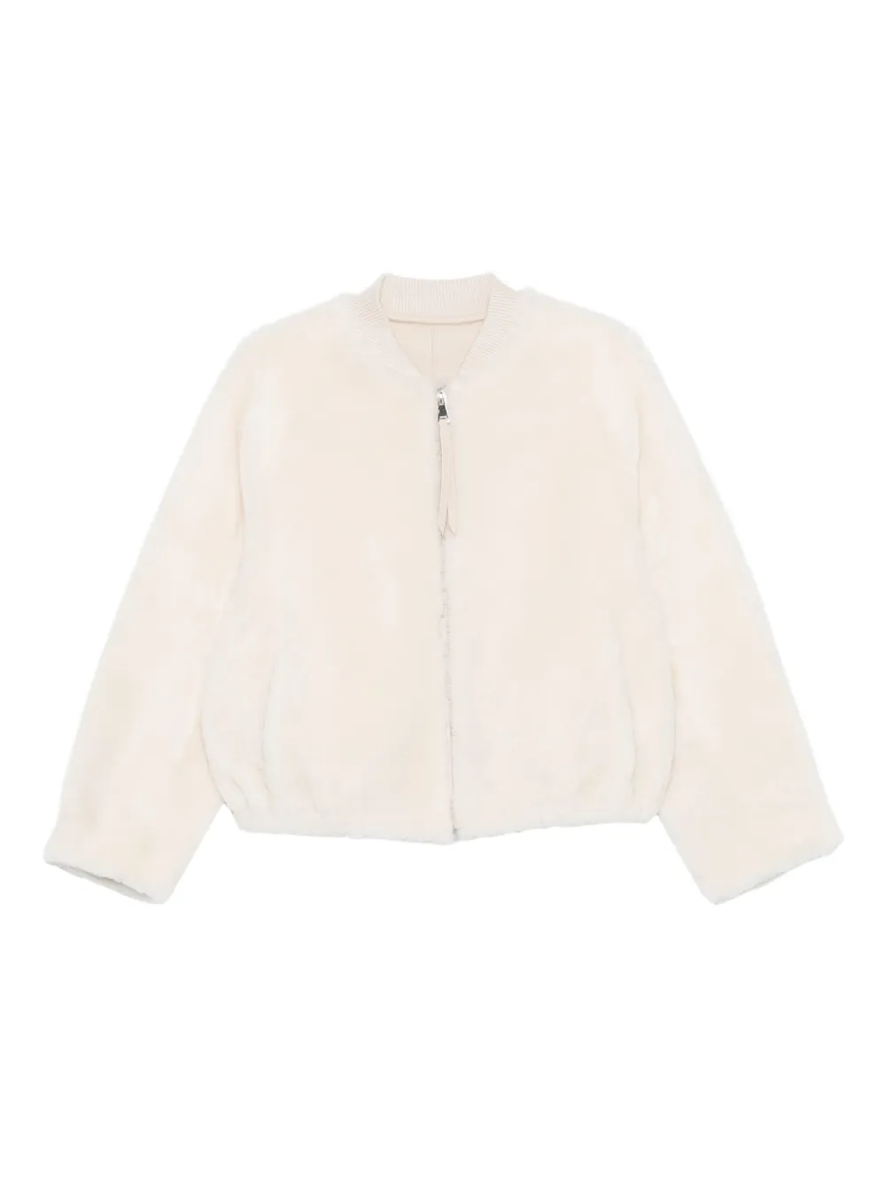 

Бомбер на молнии Liska, белый