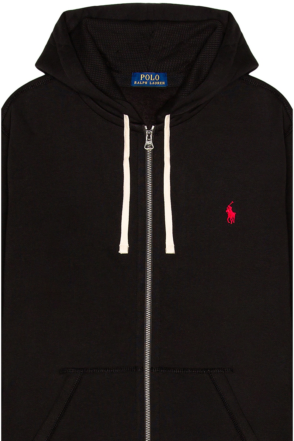 Флисовая худи на молнии Polo Ralph Lauren, Black — фото 3
