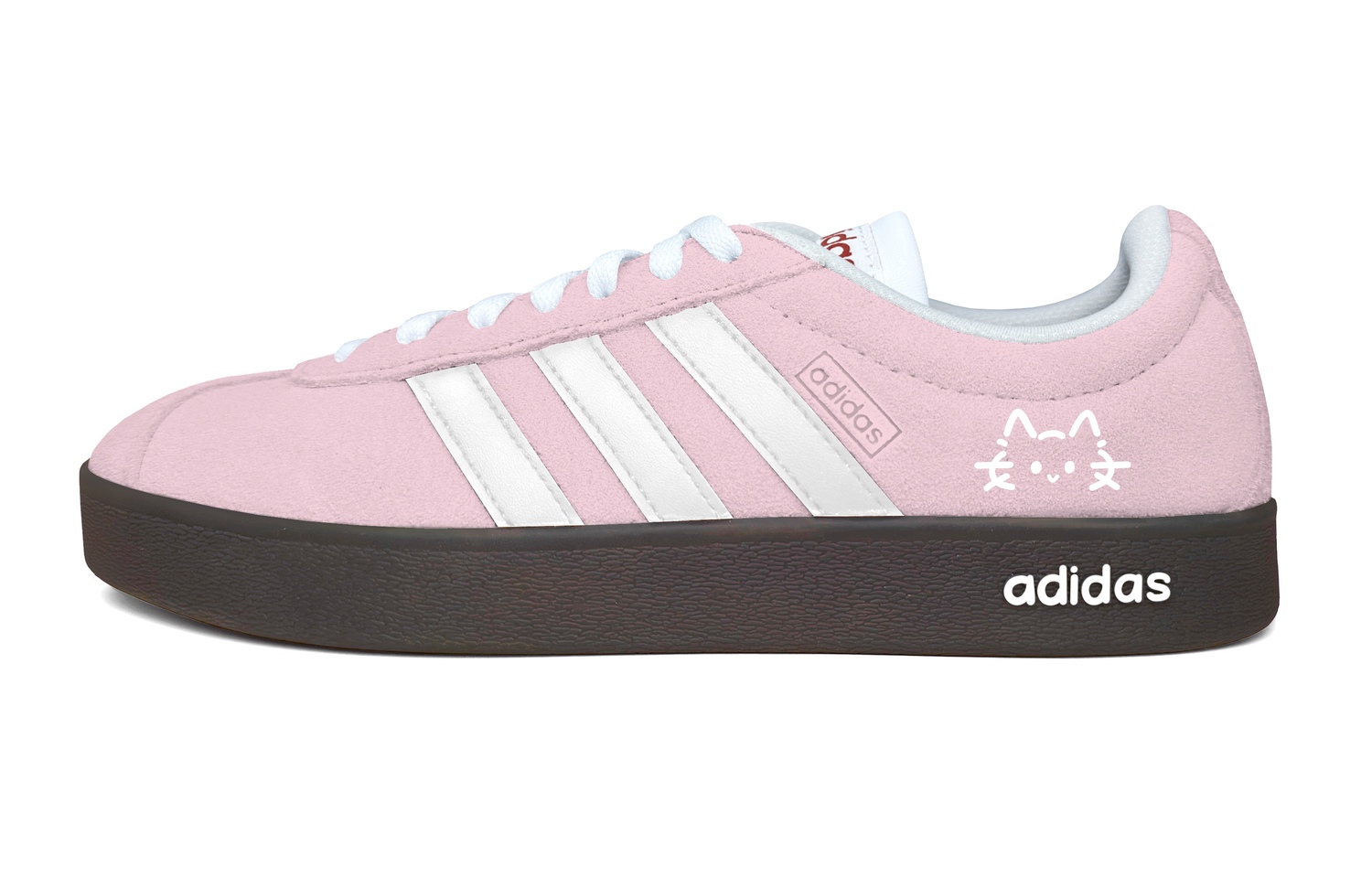 

Adidas VL COURT 2.0 Steam Rose, Peach Milk Cat Абразивостойкие низкие кроссовки для скейтбординга Unisex розовый белый