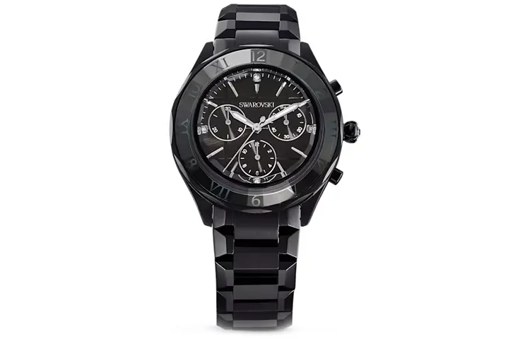 

Swarovski Часы Wrist Watch Quartz Movement Stainless Steel Strap 39mm Black Dial Unisex, Black Dial