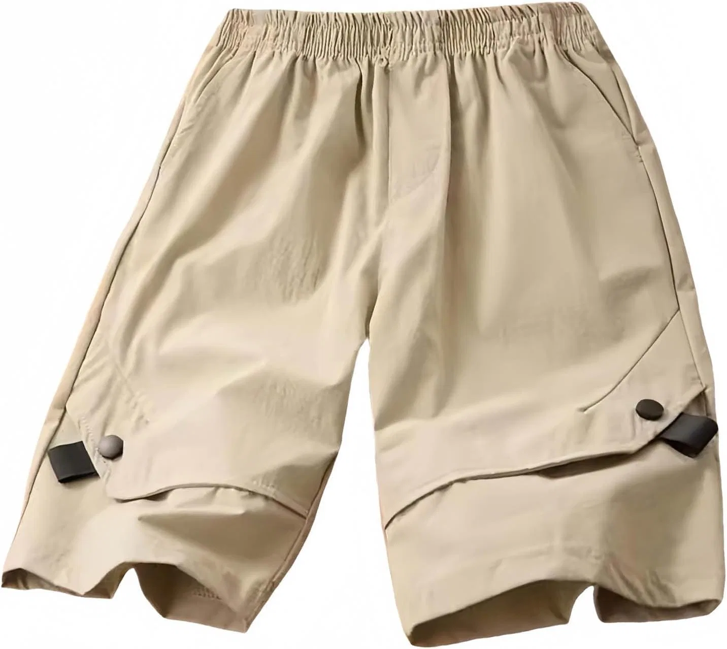 Шорты спортивные, cargo, эластичный пояс, с карманами, Khaki