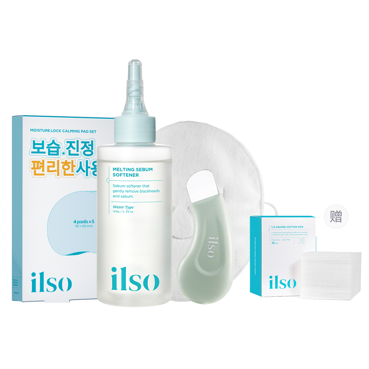 

ILSO Набор для борьбы с акне и удаления черных точек One Step Extracting Solution для контроля жирности и очищения