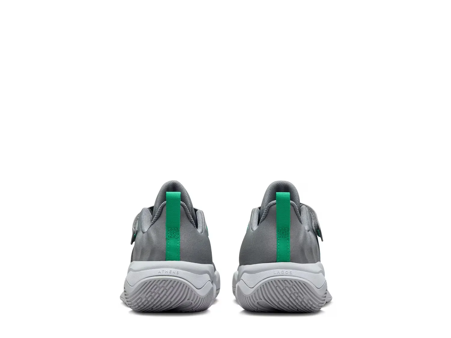 Кроссовки Giannis Immortality 4 — детские Nike, Grey/Green — фото 2