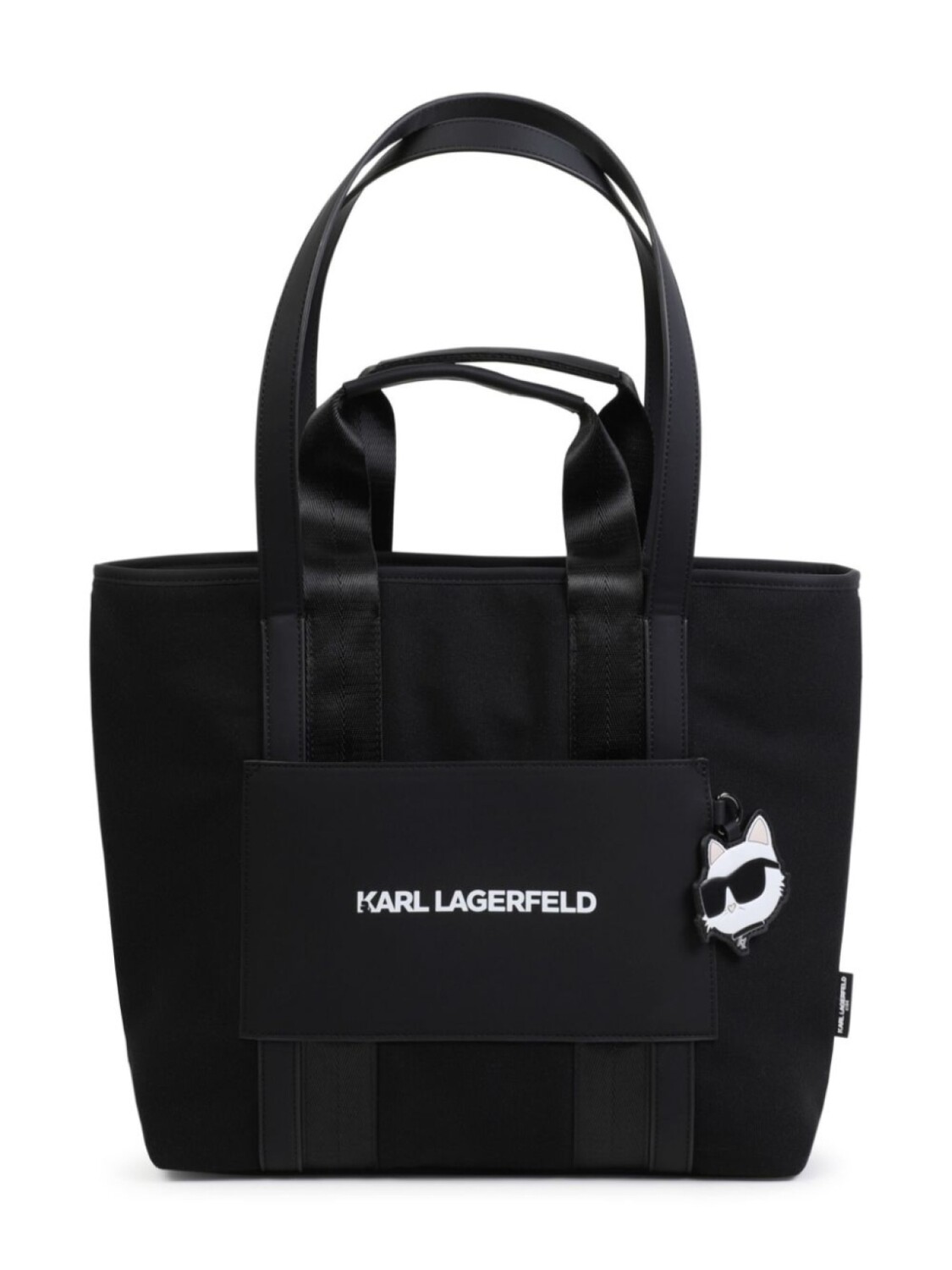 

Karl Lagerfeld Kids сумка-тоут с аппликацией Choupette, черный