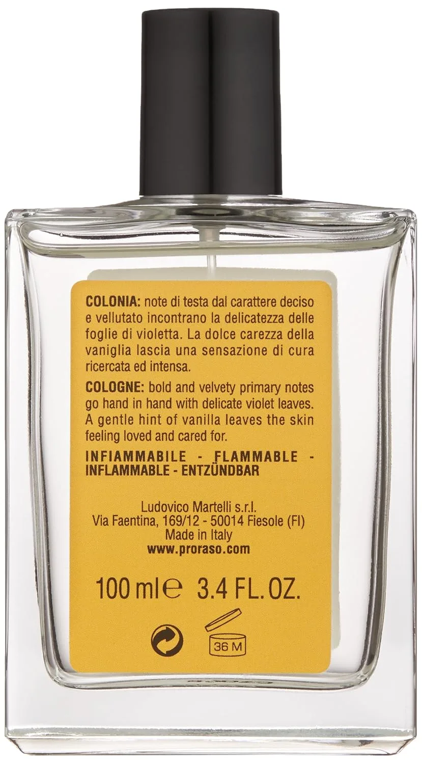 Proraso Wood and Spice Cologne - Мужской древесно-пряный одеколон - Аромат тмина, шафрана, кедра и ванили для мужчин - 95 мл — фото 3