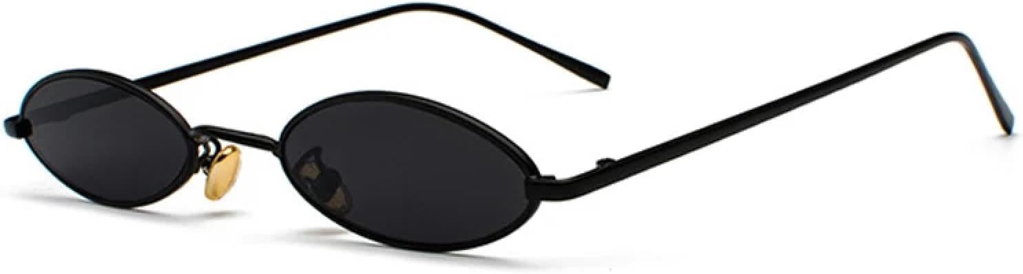 

Солнцезащитные очки с защитой от УФ-излучения UV400 | Красные, маленькие, овальные, круглые, металлические | Для женщин и мужчин, для занятий спортом на открытом воздухе и вождения DSVIGF, C10 Black-black