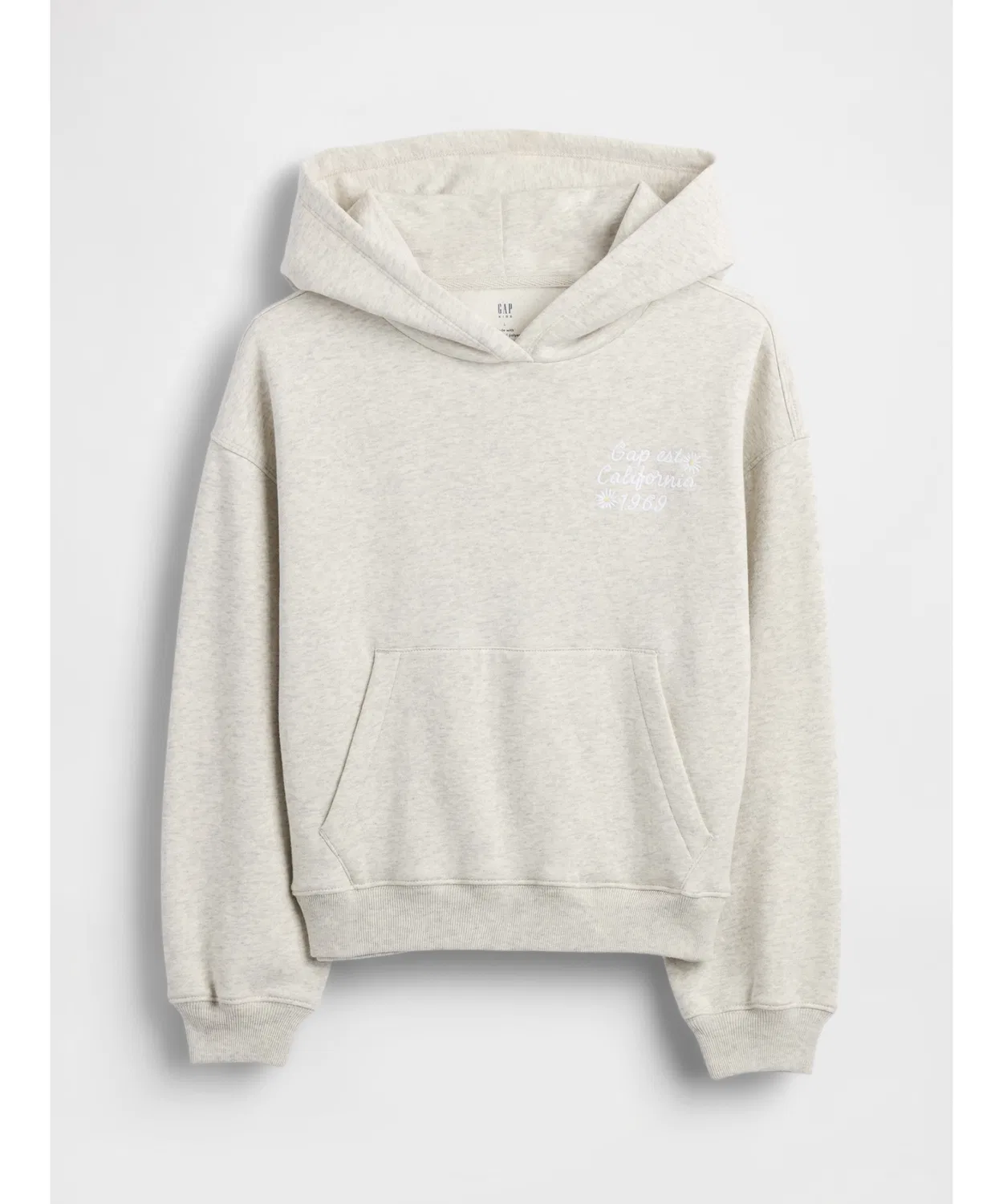 Детская парка Vintage Soft Relaxed Fit, Gap, светлый серый