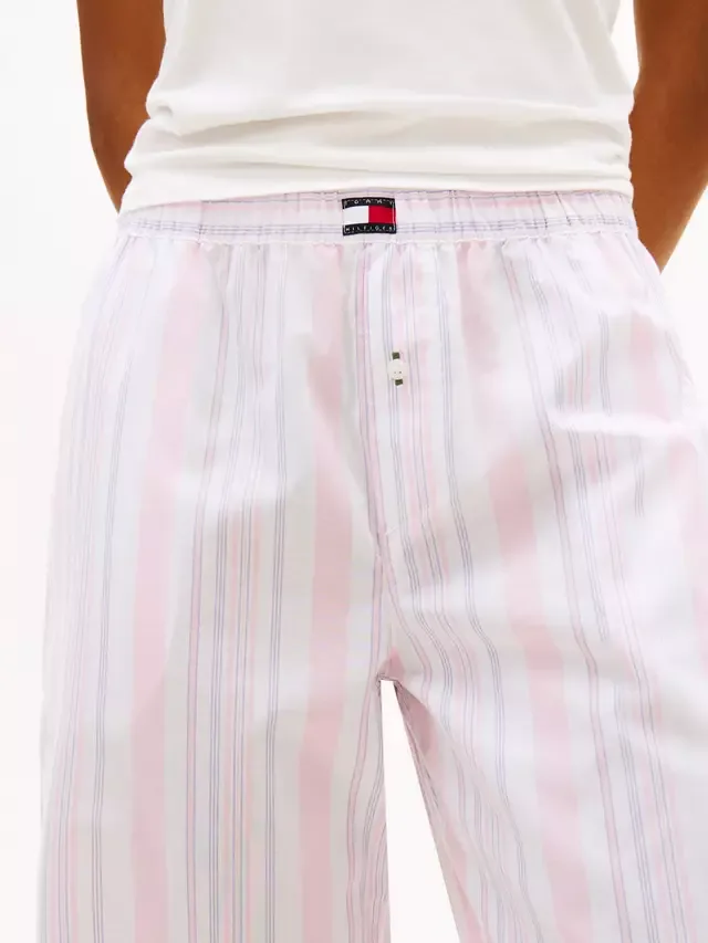 Пижамные штаны из поплина в полоску, розовые Tommy Hilfiger — фото 4