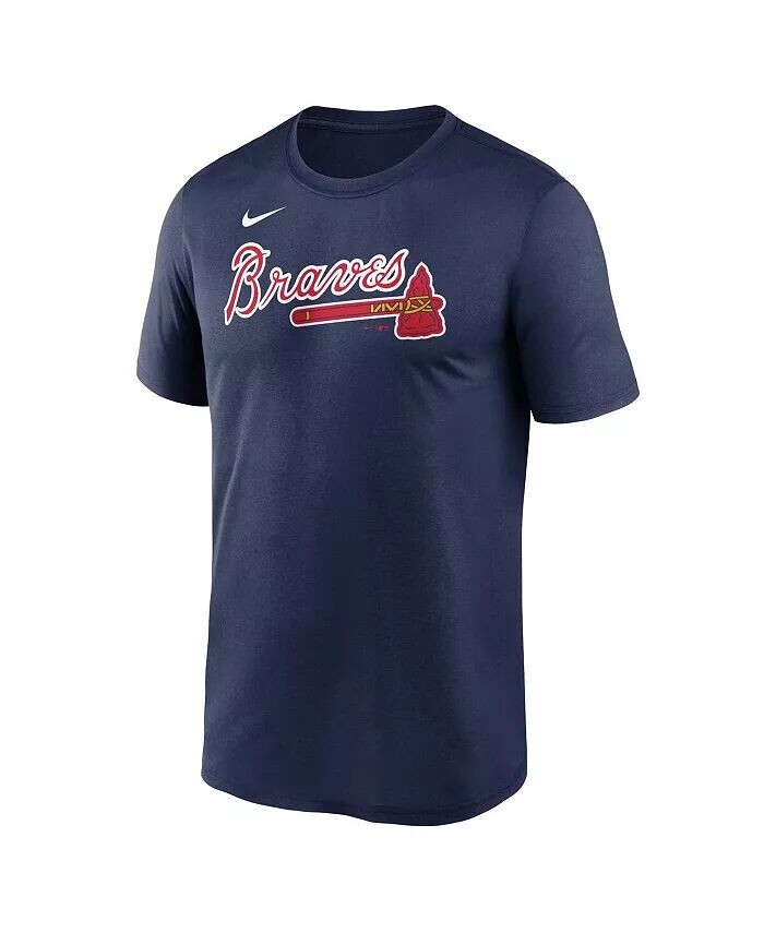 Мужская темно-синяя футболка Atlanta Braves Fuse Legend Nike, синий — фото 2