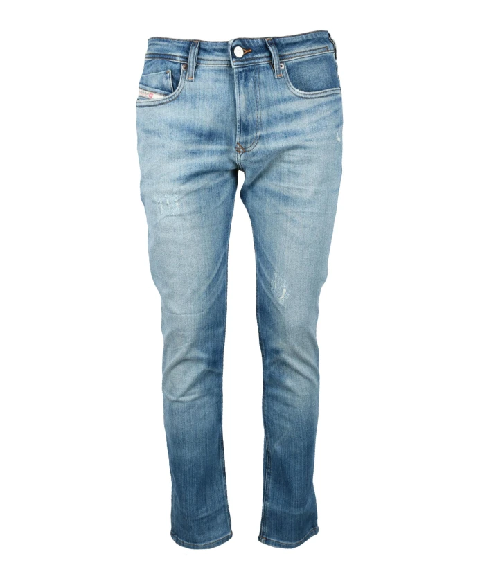 

Стильные джинсы из смесовой хлопковой ткани. Diesel, синий