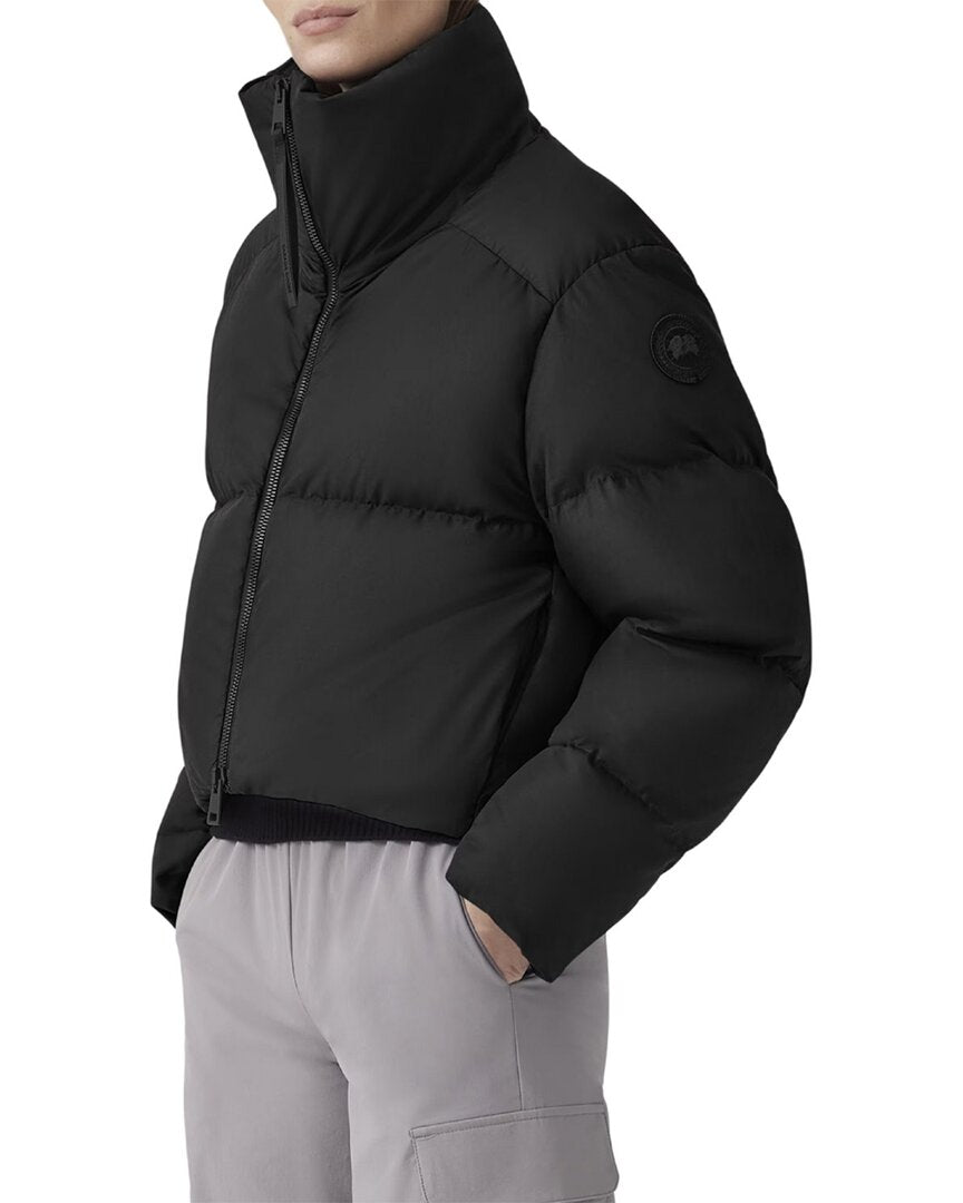 

Укороченное стеганое пальто Canada Goose Garnet Canada Goose, черный