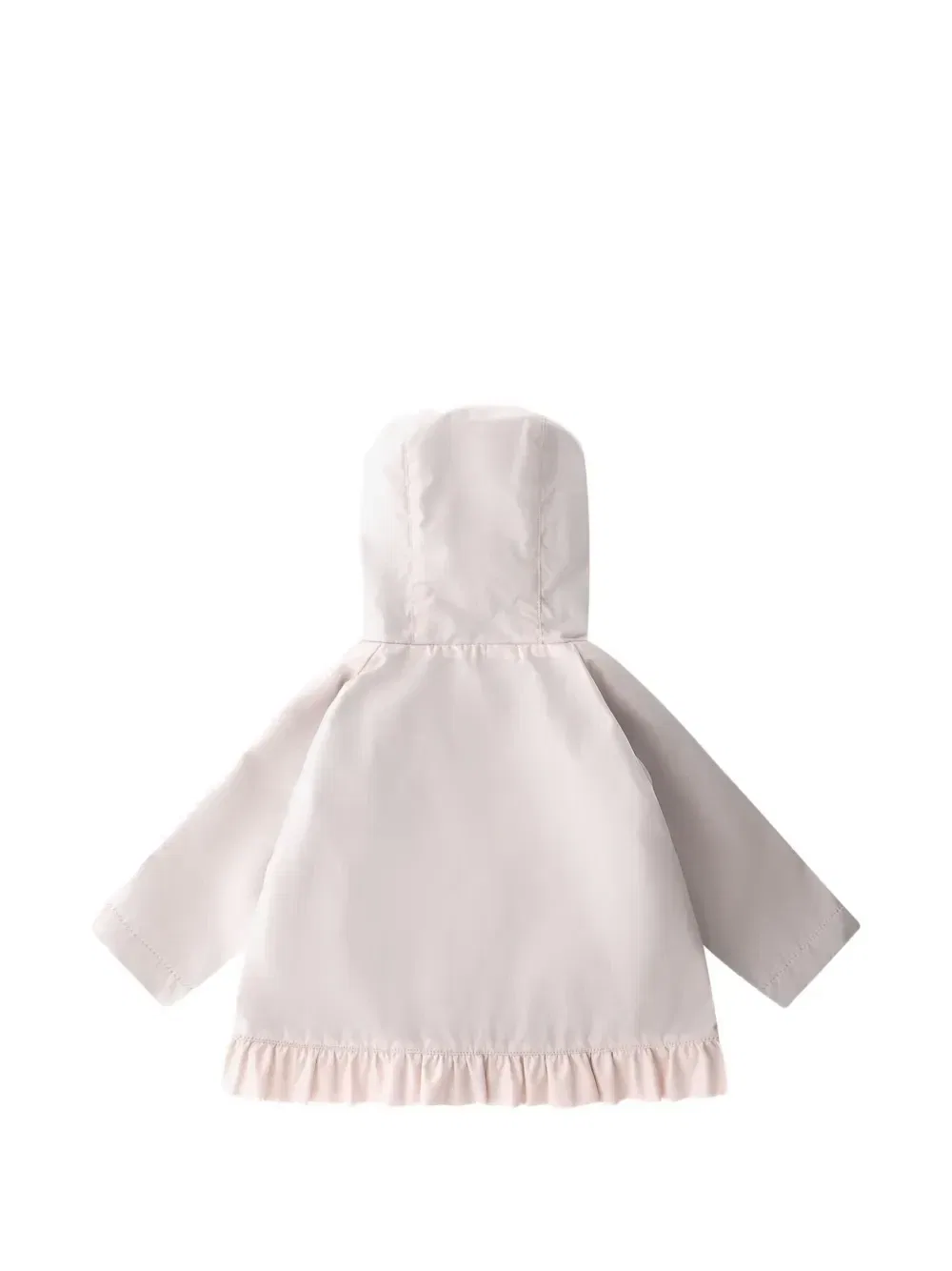 Кейп с капюшоном и оборками Herno Kids, розовый — фото 2