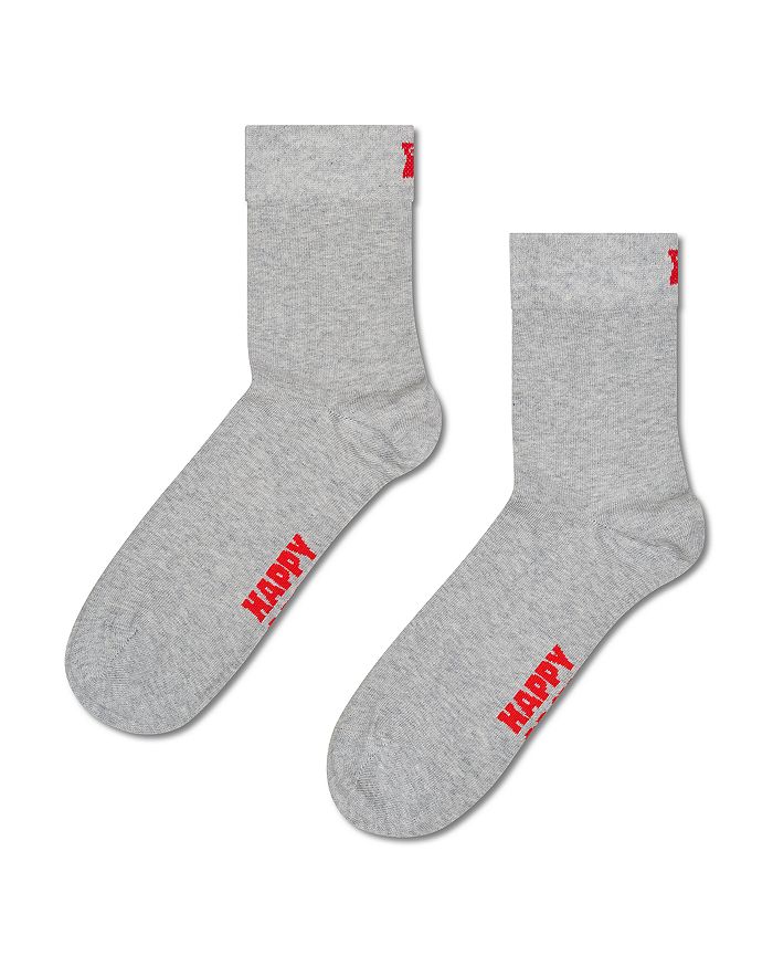 

Сплошные носки 1/2 Crew Happy Socks, серый
