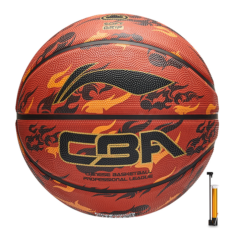 

LINING Резиновый баскетбольный мяч black red размер 7 тренировочный unisex