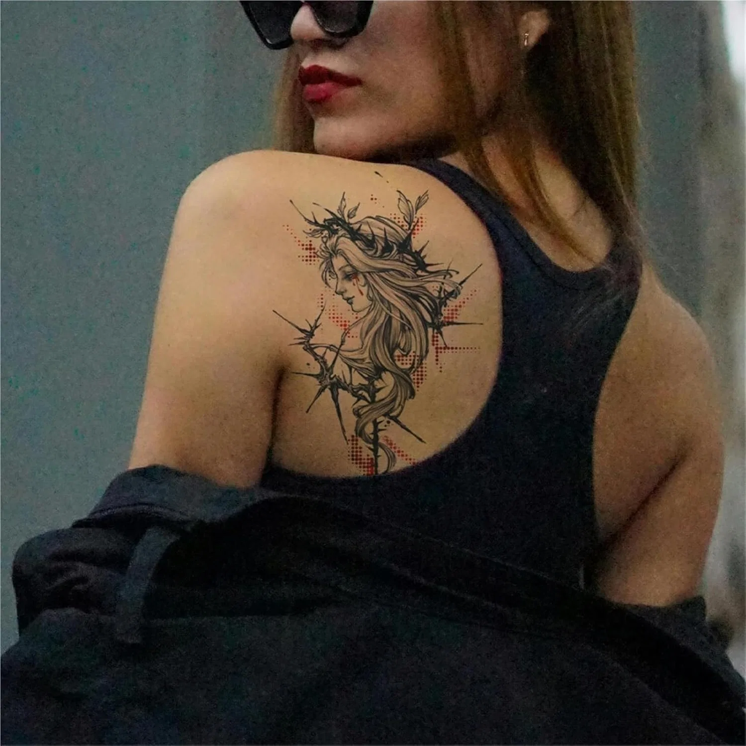 Временные татуировки для взрослых, водонепроницаемые, один цвет — фото 3