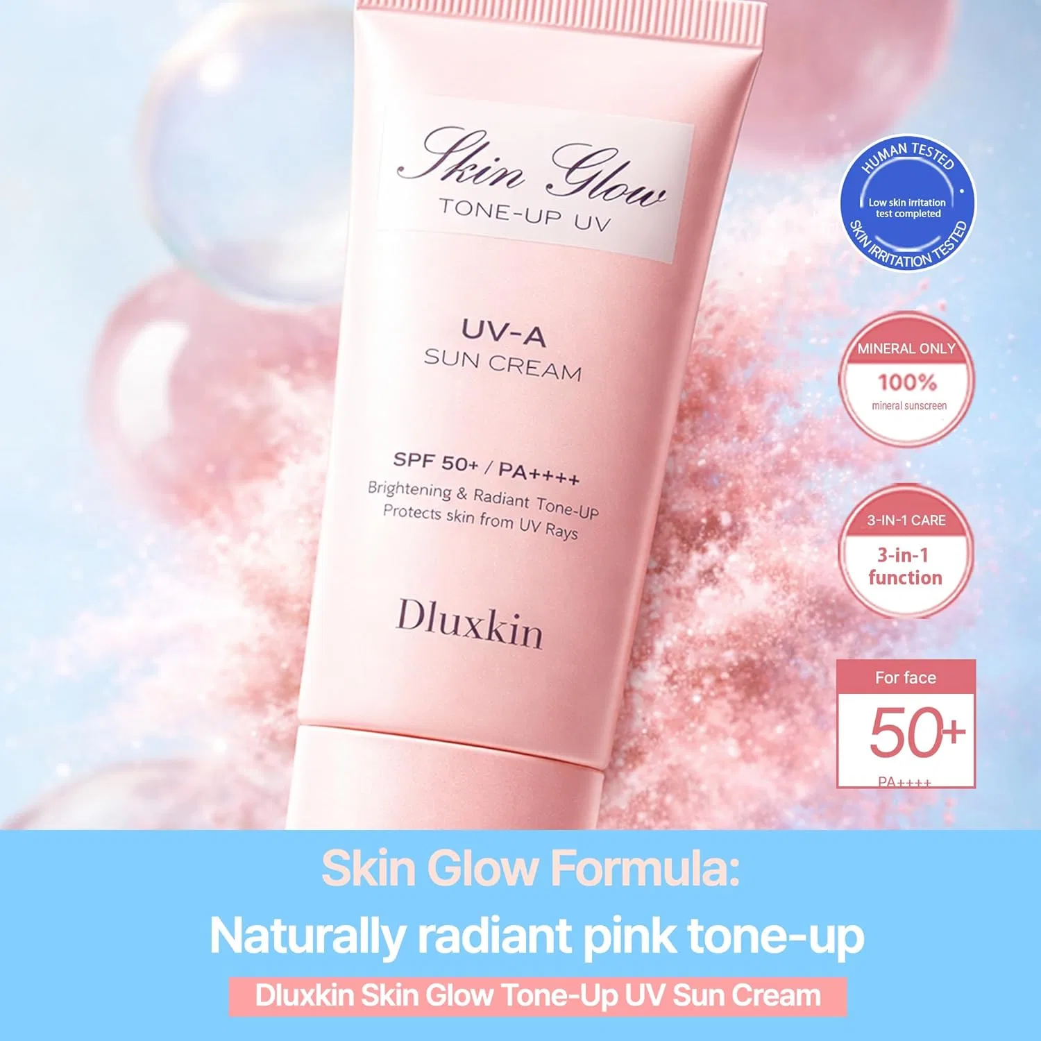 Солнцезащитный крем Tone Up UV Suncream SPF50+ PA+++ DLUXKIN 50 мл — фото 2