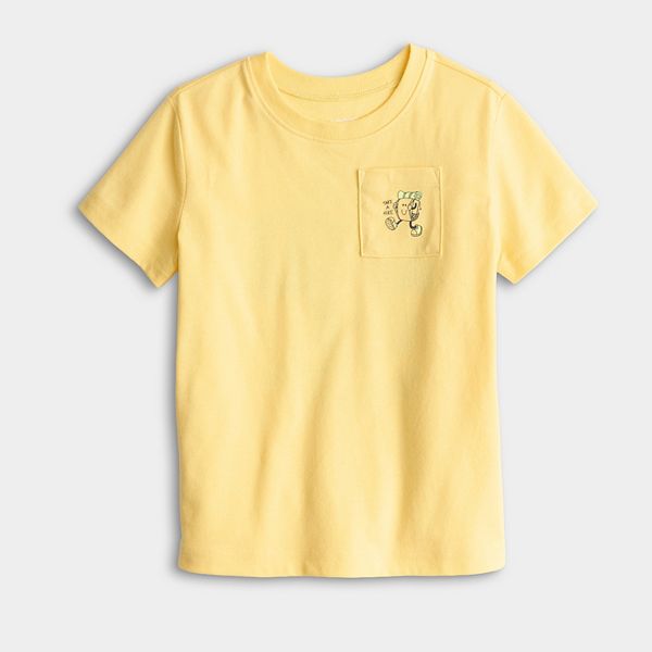 

Детская футболка с коротким рукавом и принтом Jumping Beans, Yellow Take A Hike