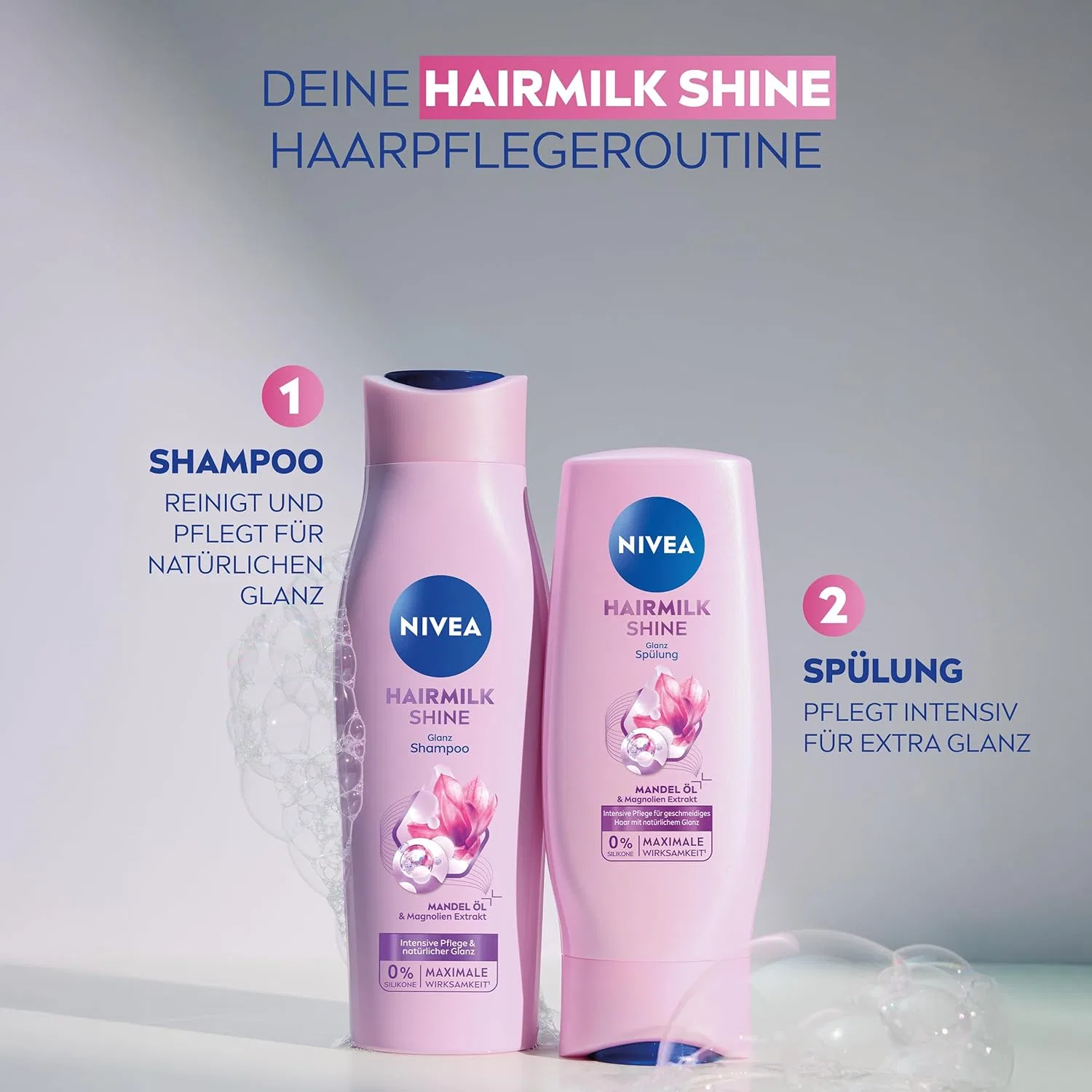 Шампунь «Hairmilk Shine» с миндальным маслом от Nivea Beiersdorf — фото 4