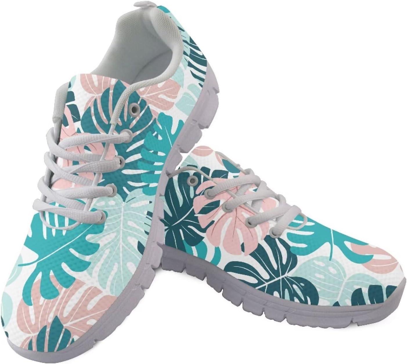 

Кроссовки GIFTPUZZ для тропического пляжа - легкая сетчатая ткань с противоскользящей подошвой, от бассейна до прогулок на закате, Palm Leaf