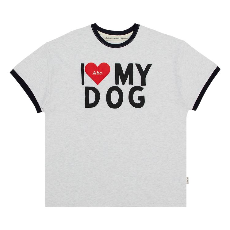 

Футболка Advisory Board Crystals I Love My Dog Ring Tee 'Grey', серый
