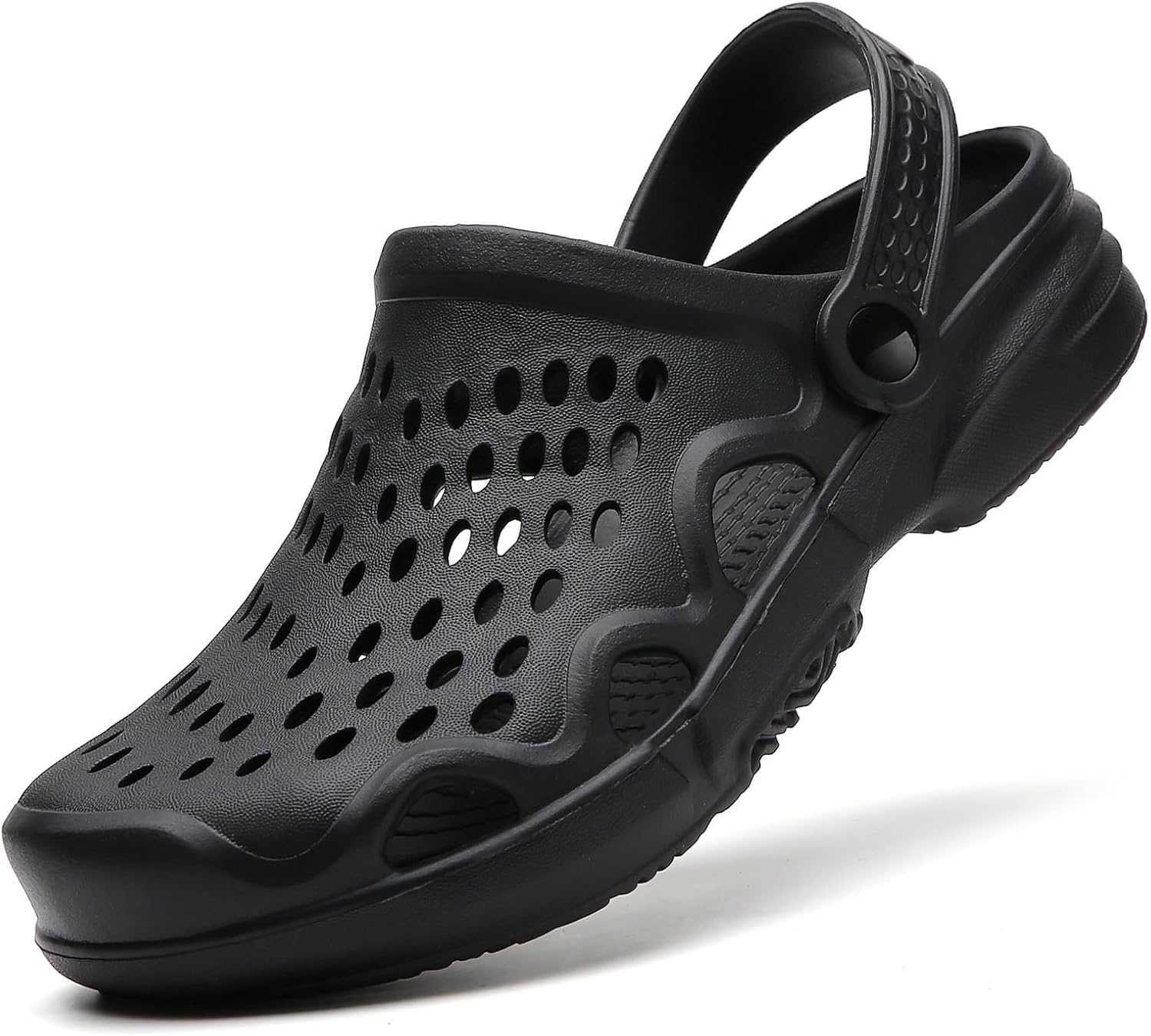 

Мужские садовые сабо FLIOZY, нескользящие шлепанцы для душа, летние пляжные сандалии, черный