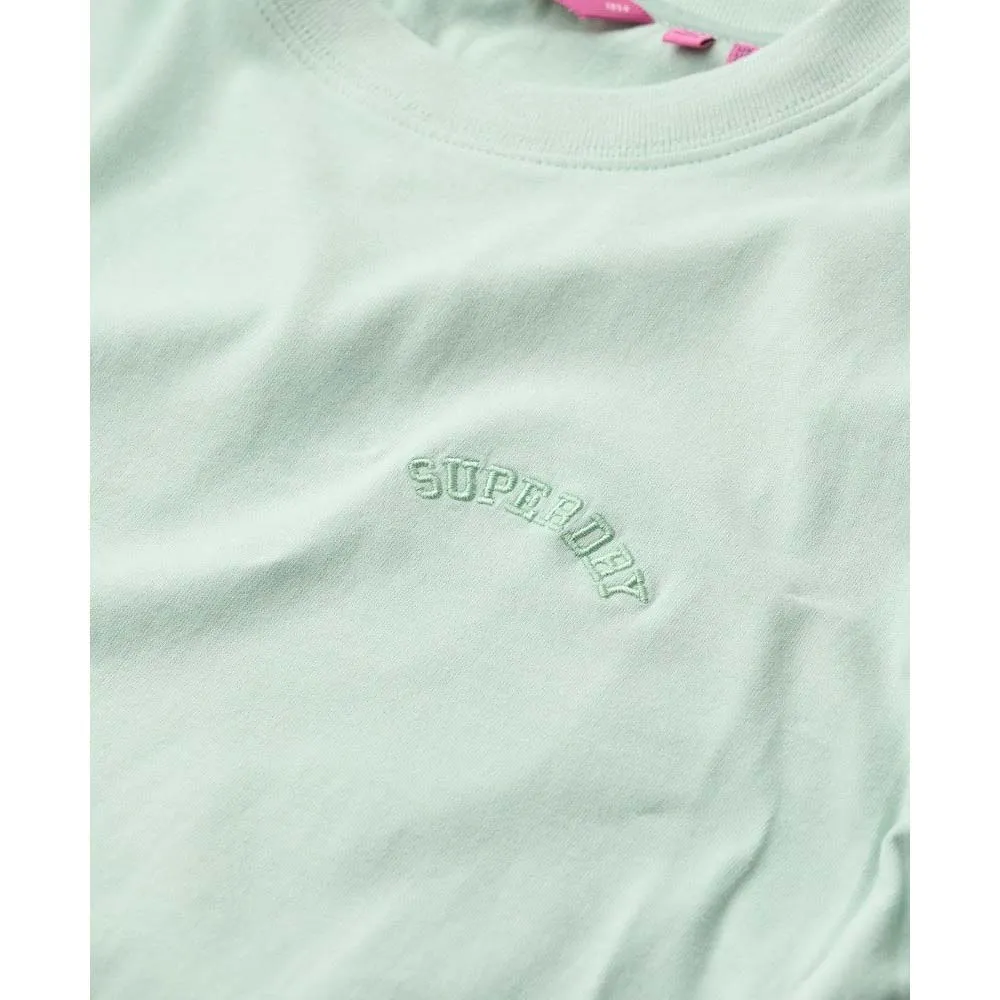 Футболка с коротким рукавом Superdry Essential Logo Emb, зеленый — фото 4