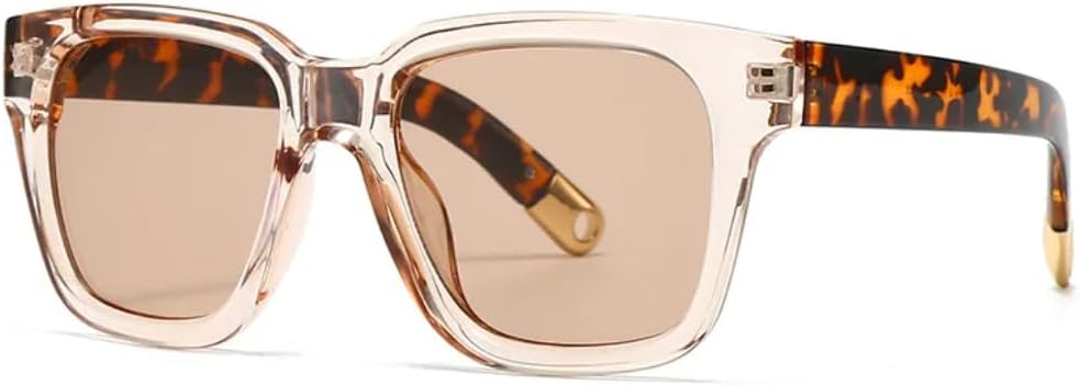 

Солнцезащитные очки с защитой UV400 | Универсальные цельные очки в панк-стиле с леопардовым принтом | Для женщин и мужчин, для занятий спортом на открытом воздухе и вождения (C7 Шампанское) LXLHWN, C7 Champagne