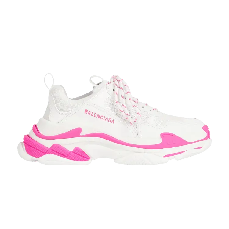 Кроссовки Balenciaga Balenciaga Wmns Triple S Sneaker 'White Fluo Pink', белый