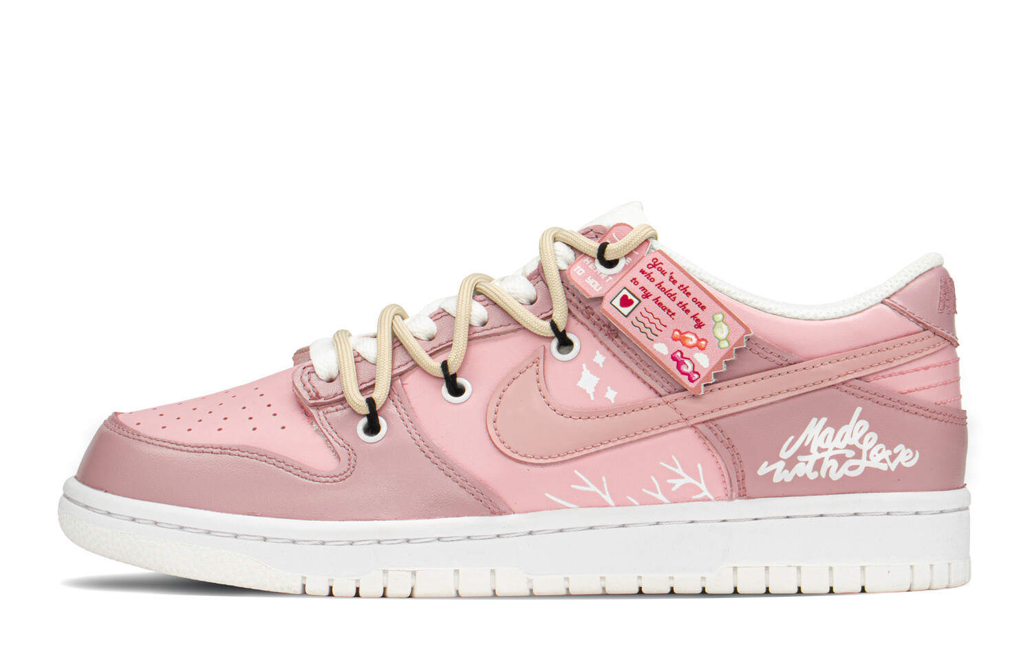 

Кроссовки Nike Dunk Skateboard Shoes Women's Low-Top Pink, Розовый, Кроссовки Nike Dunk Skateboard Shoes Women's Low-Top Pink