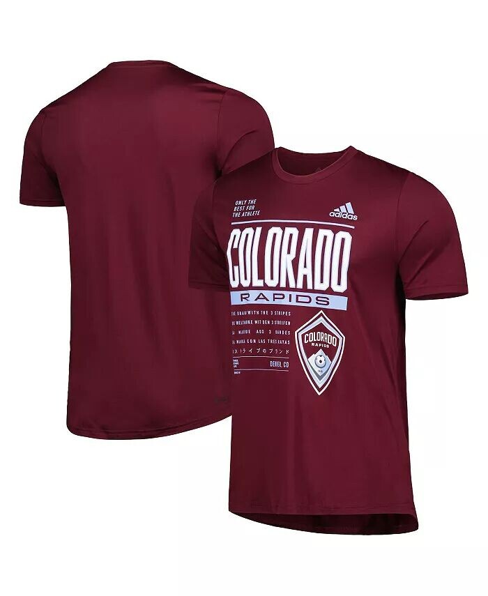 

Мужская бордовая футболка Colorado Rapids Club DNA Performance Adidas