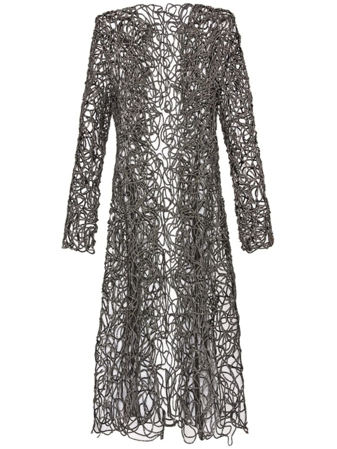 

Oscar de la Renta пальто с вышивкой кристаллами, черный