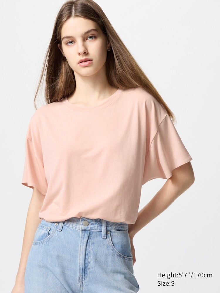 

Бесшовная футболка airism Uniqlo, цвет 10 розовый