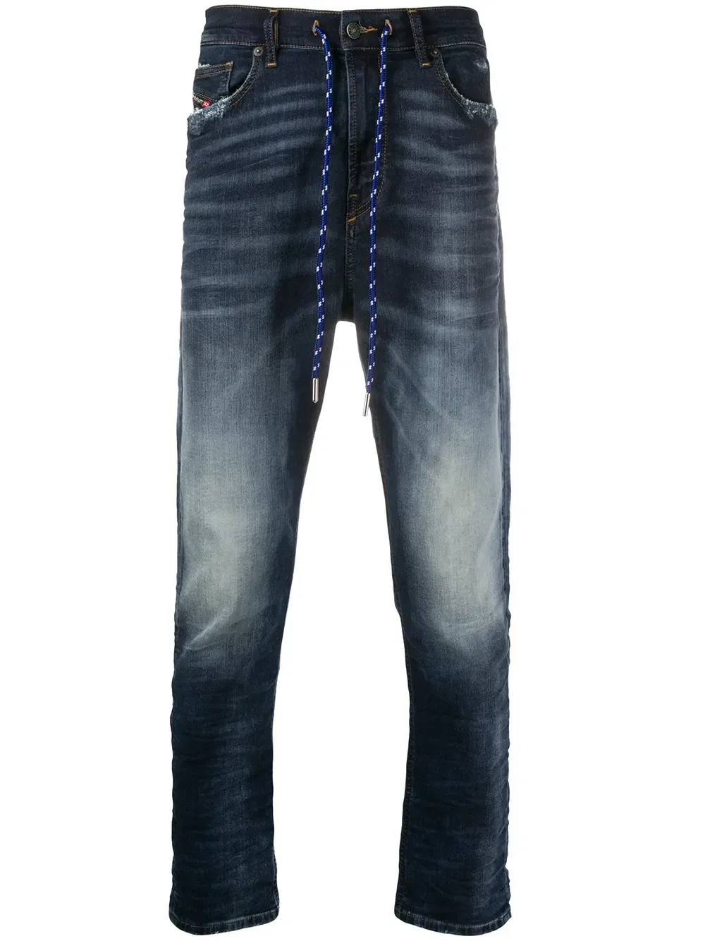 Зауженные джинсы D-Vider JoggJeans DIESEL, синий
