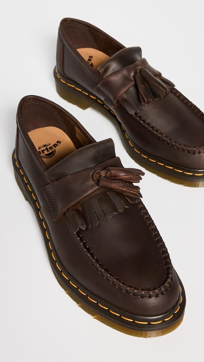 Dr. Martens Unisex-Adult Vegan Adrian, Dark Brown Crazy Horse — фото 4