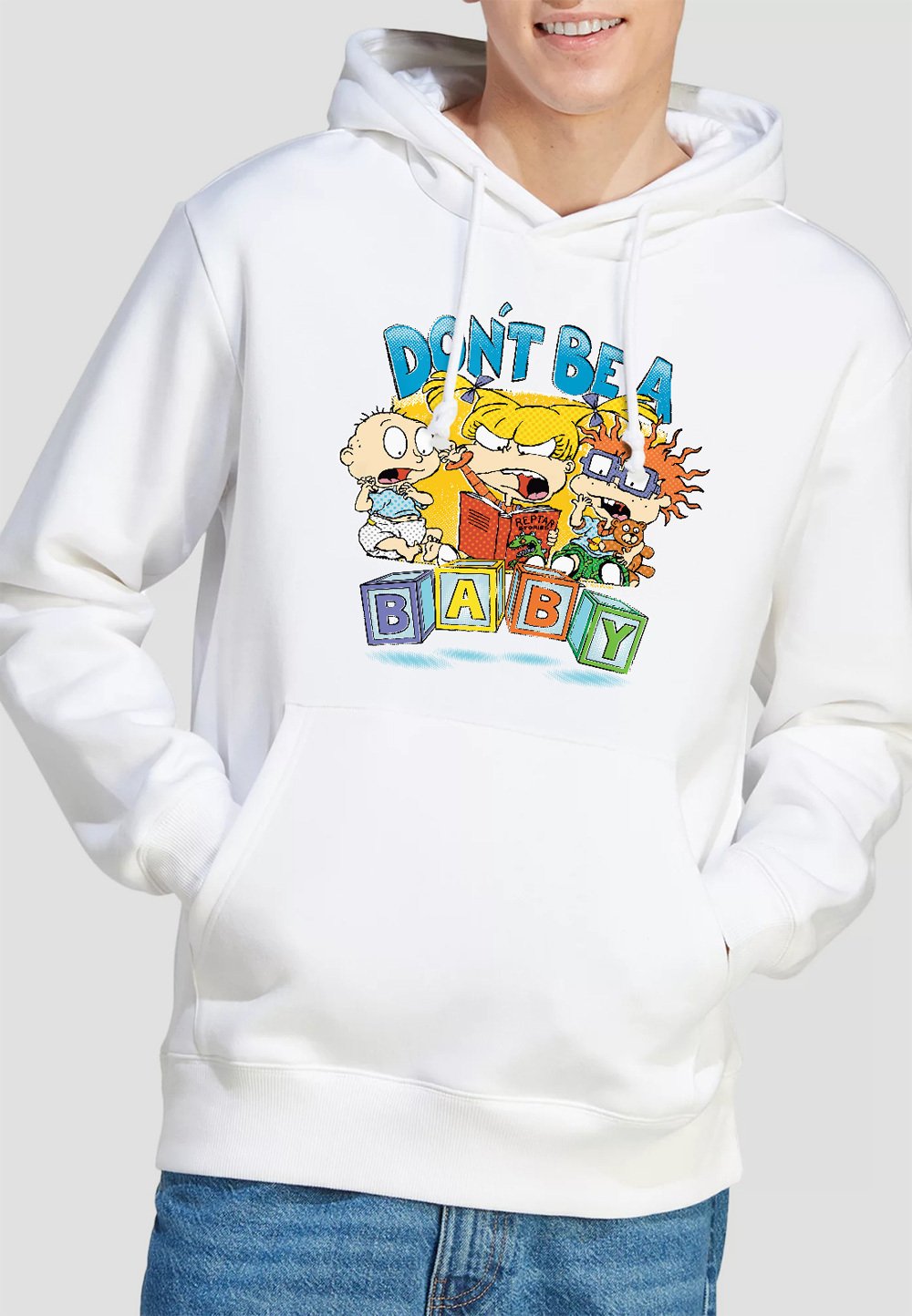 

Толстовка RUGRATS DON'T BE A BABY BLOCKS Cotton Soul, белый