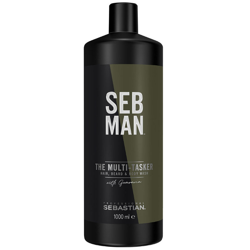 

Sebastian, Seb Man The Multi-Tasker, шампунь для бороды и волос на теле 3в1, 1000 мл Sebastian Professional