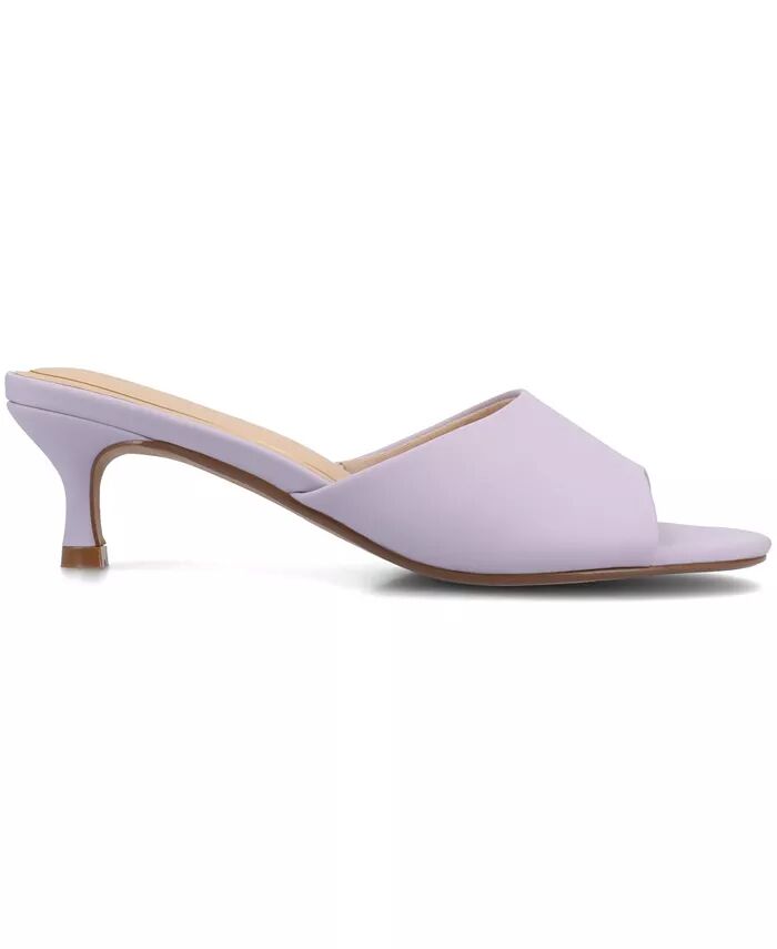 Женские босоножки-платья Jeylah Slip On Single Band на каблуке-рюмочке Journee Collection, фиолетовый — фото 2