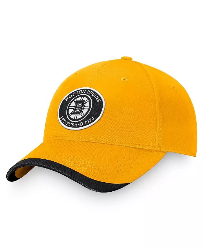 

Мужская золотая бейсболка Boston Bruins Fundamental Adjustable Fanatics