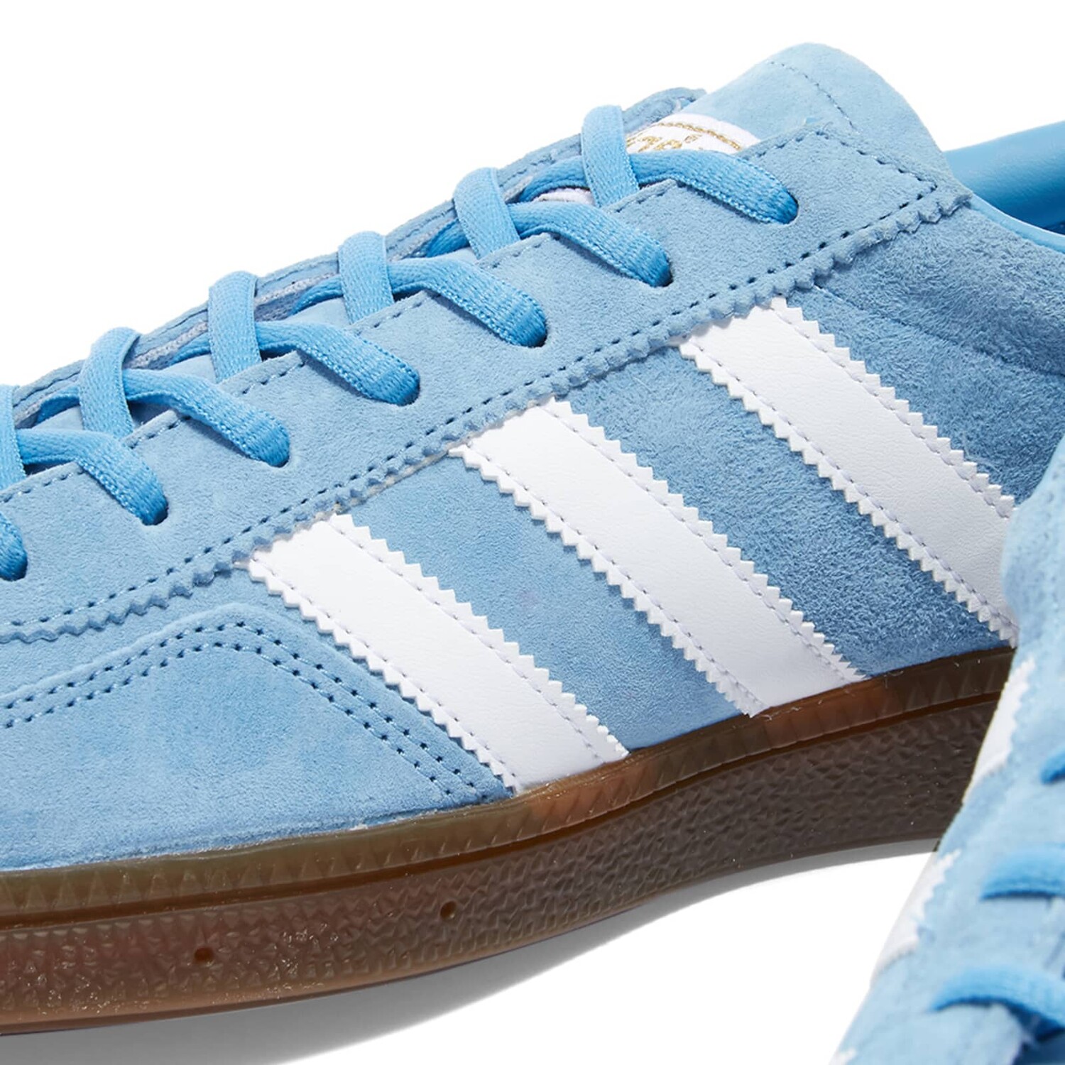 Кроссовки Adidas Handball Spzl, цвет Light Blue, White & Gum — фото 4