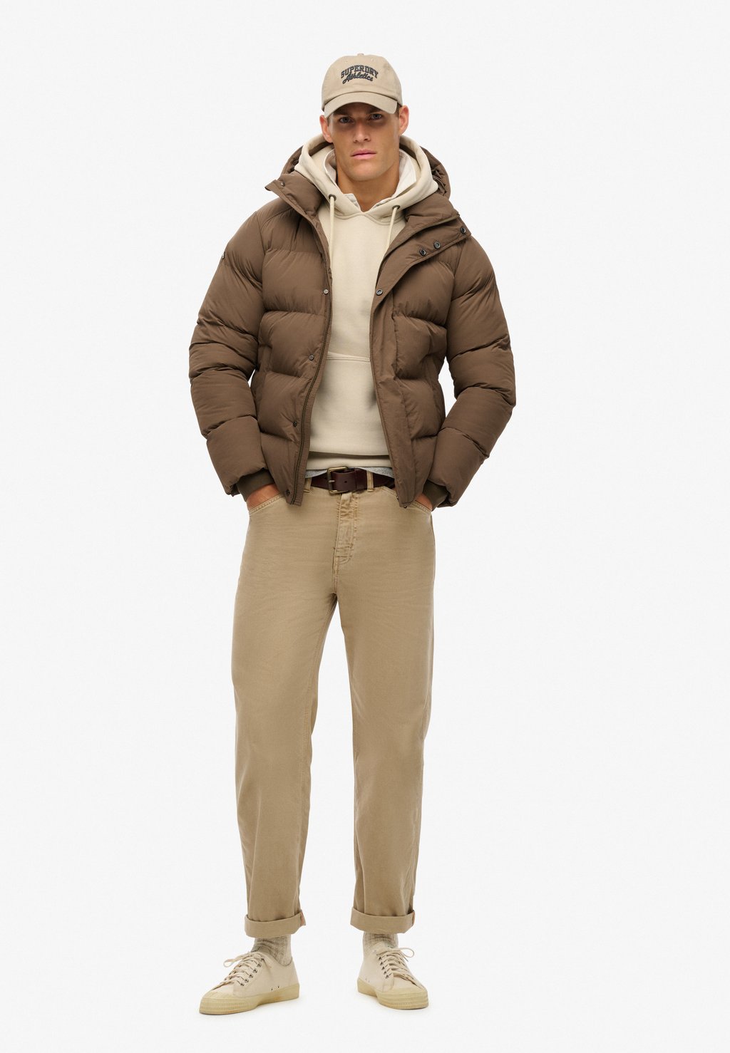 

Зимняя куртка HOODED Superdry, коричневый