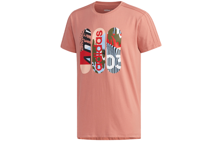 

Футболка прямая мужская розовая Adidas Neo